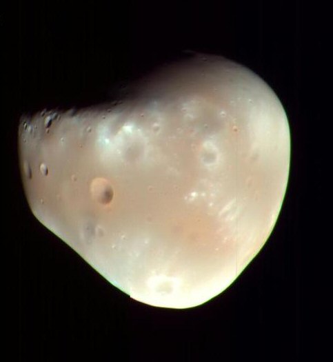 Martian Moon Deimos viewed from MRO  (Credit: NASA)
