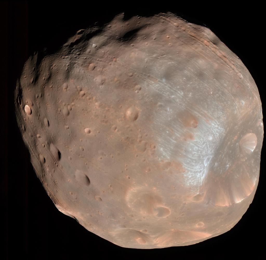 Martian Moon Phobos viewed from MRO  (Credit: NASA)